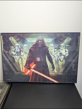 Star Wars Kylo Ren Poster Puzzle Wall Art - Black, Red, White